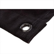 Admiral Staging Black Backdrop 320 g/m² 3m Width x 3m Height – Admiral Staging backdrops have an ideal weight of 320 g/m². The fabric is much stronger than most 300 g/m² currently available on the market and the new backdrops will wrinkle less than the typical 380 g/m². The backdrops are very easy to mount using the pre-existing black eyelets every 25 cm. – Now available at MTN Shop UK. - imagen 2