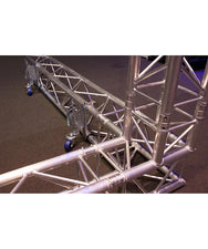 Lifting Wheel with 80mm Rotating Castor Admiral Staging POPOAL04 – The Admiral Staging lifting wheel is a highly versatile and utile tool that makes moving equipment much easier. The wheel moves up and down 27mm and can be used for three different applications: As a truss mover: by means of our truss attachment, you can lift truss frames and roll them from the stage as a riser As a stage leg riser: for use underneath a stage riser. In the past, these risers were moved around by using a stage leg with a moun - imagen 5