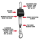 Retractable Fall Arrester- 45mm Webbing (2.2m L)