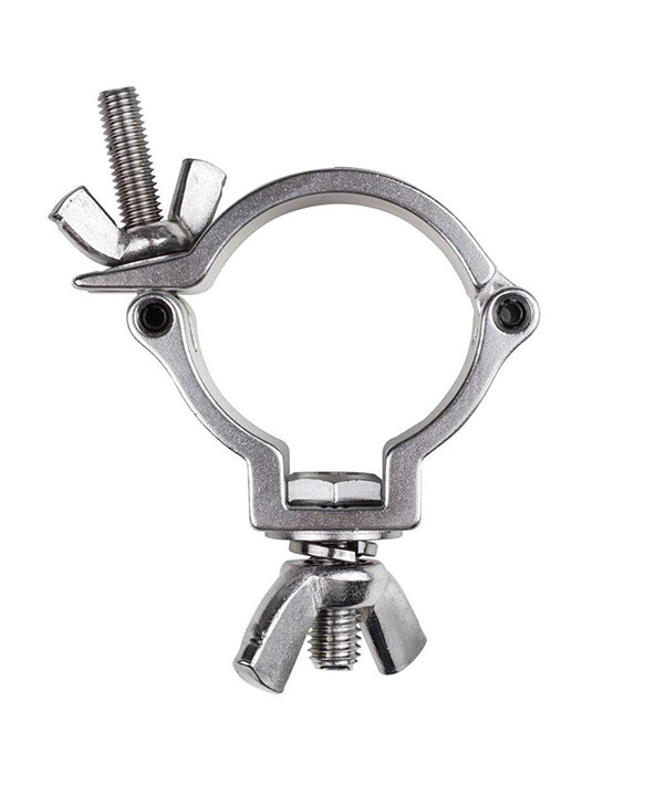 Slim 30mm Halfcoupler with 100kg WLL in silver from side view - imagen 2