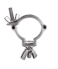 Slim 30mm Halfcoupler with 100kg WLL in silver from side view - imagen 2