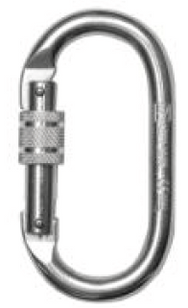 Screw Steel Karabiner. Supplied by MTN Shop EU