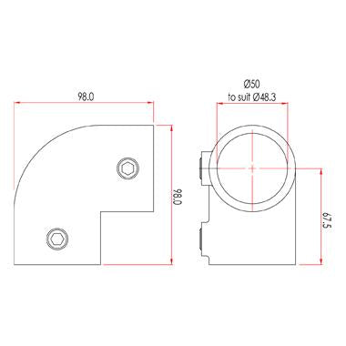 Key Clamp: Doughty 90 Degree Elbow. Supplied by MTN Shop EU - imagen 3