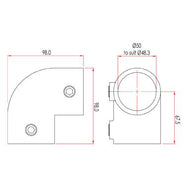 Key Clamp: Doughty 90 Degree Elbow. Supplied by MTN Shop EU - imagen 3