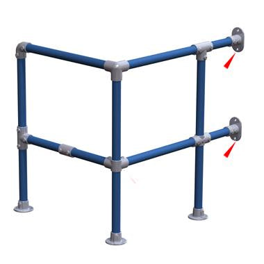 Key Clamp: Doughty Railing Base Flange – second image