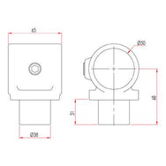 Key Clamp: Doughty Internal Swivel Tee. Supplied by MTN Shop EU. - imagen 2