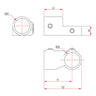 Key Clamp: Doughty Short Tee Swivel (Used in Pairs). Supplied by MTN Shop EU