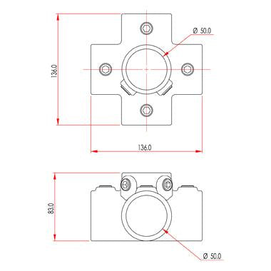 Key Clamp: Doughty Four Way Cross. Supplied by MTN Shop EU - imagen 2
