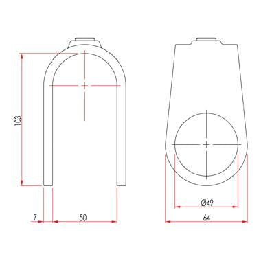 Key Clamp: Doughty Clamp On Crossover. Supplied by MTN Shop EU - imagen 2