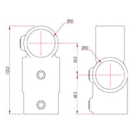 Key Clamp: Doughty Combination Socket Tee(For ⌀48mm Bar)- MTN Shop EU - imagen 2