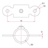 Key Clamp: Doughty Double Male Swivel. Supplied by MTN Shop EU - imagen 2