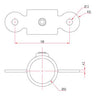 Key Clamp: Doughty Double Male Swivel. Supplied by MTN Shop EU