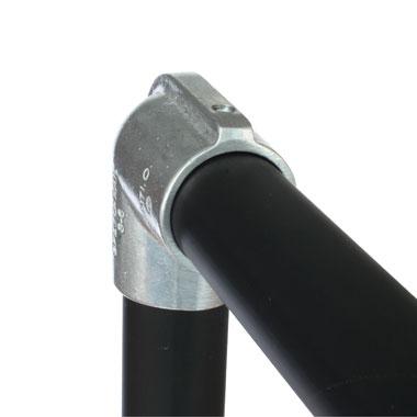 Doughty 90-Degree Elbow – A 90-degree elbow joint between two tubes. Magnesium alloy fitting. Fits 48mm diameter tube. High corrosion resistance. Up to 70% lighter than iron fittings but with comparable strength. 100% salvageable & reusable. Ideal for creating frames, desks, handrails, and more. – Now available at MTN Shop UK. - imagen 3