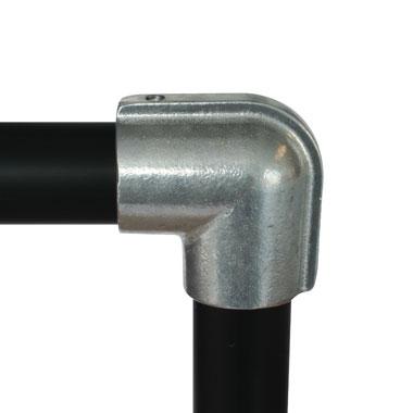Doughty 90-Degree Elbow – A 90-degree elbow joint between two tubes. Magnesium alloy fitting. Fits 48mm diameter tube. High corrosion resistance. Up to 70% lighter than iron fittings but with comparable strength. 100% salvageable & reusable. Ideal for creating frames, desks, handrails, and more. – Now available at MTN Shop UK. - imagen 4