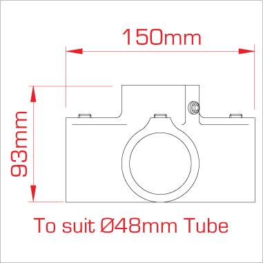 Doughty Four Way Cross With Centre Through Tube Spec - imagen 4