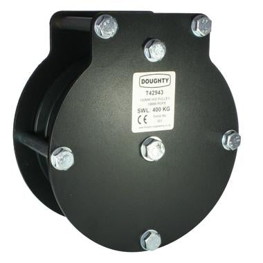Doughty Heavy Duty Triple Sheave Pulley – These Triple Sheave Pulleys constructed from nylon sheaves together with ball raced bearings for friction-free operation. ⌀100mm,150mm&200mm sheaves available. For Heavy Duty. – Now available at MTN Shop UK.