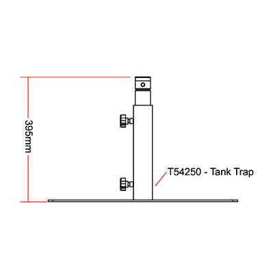 Doughty Modular Drop Arm Tanktrap Adapter (Aluminum) Spec - imagen 3