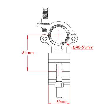 Doughty Light 90° Fixed Coupler- Fits ⌀48mm-51mm Tube- MTN Shop EU - imagen 6