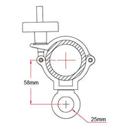  Eye Clamp: Super Lightweight 48mm Hanging Clamp (Specifications)  - imagen 2