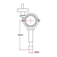 Doughty Clamp with ⌀16mm Lighting Pin (Super Lightweight Beamer Clamp). Supplied by MTN Shop EU - imagen 2