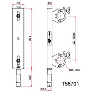 Fixed Ladder Truss Adaptor - ⌀28mm Spigot - Doughty  - imagen 4