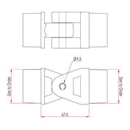 Doughty Knuckle Joints - 4 Sizes Available – The Doughty finial coupler is available as ether a fixed or swivelling clamp. – Now available at MTN Shop UK. - imagen 5