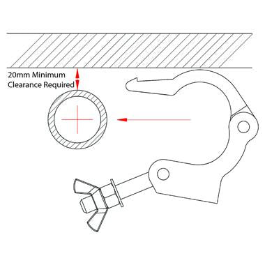 Doughty Slim & Side Entry Clamp Technical Drawing