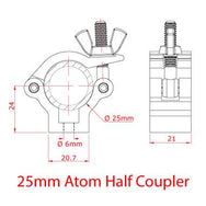Doughty 25mm Atom Clamp Swivel Coupler Specification - imagen 3