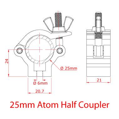 Doughty 25mm Atom Hook Clamp Specification