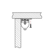 Doughty Rail Corner Ceiling Bracket 55mm x 55mm(Steel)- MTN Shop EU - imagen 3