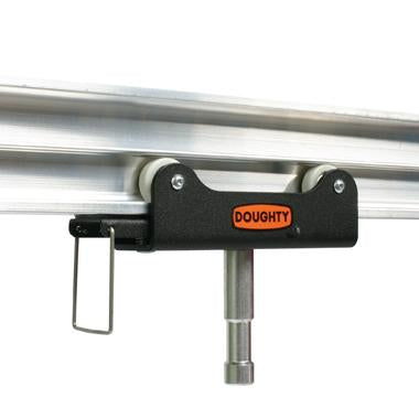 Doughty Studio Rail: 4 Wheel Carriage with Spigot. Supplied by MTN Shop EU