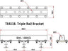 Doughty Studio Rail Suspension Bracket. Supplied by MTN Shop EU