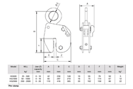 Camlok Vertical Plate Clamp HG 25-2000KG - imagen 2