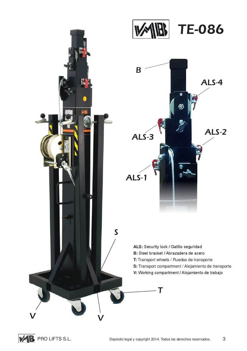 VMB Tower Lift-TE086 offers Incomparable Stability. Supplied by MTN Shop EU - imagen 5
