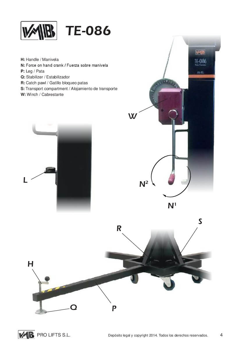 VMB Tower Lift-TE086 offers Incomparable Stability. Supplied by MTN Shop EU - imagen 6