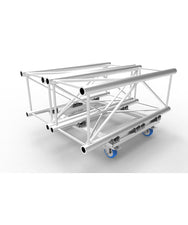 Strong Boy Combi Dolly with 4x Braked Castors with truss stacked on top - imagen 7