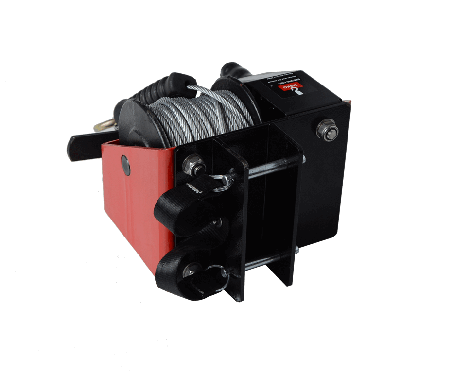 Worm Gear Winch with Bracket - imagen 2