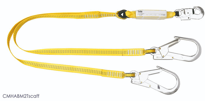 Yale Twin Fall Arrest Lanyard 2m