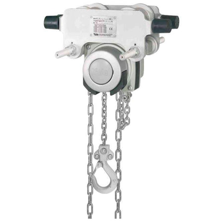 Yalelift 360 Trolley Hoist ITG Stainless Steel 500-4000KG – The combination of the Yalelift 360 Stainless Steel Hoist with a low headroom manual trolley provides even more flexibility in the application of the Yalelift 360. – Now available at MTN Shop UK.