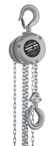 Yale MINI 360 Hand Chain Hoist with compact design, 360° rotation capability, lightweight die-cast aluminium housing, and safety features. - imagen 4